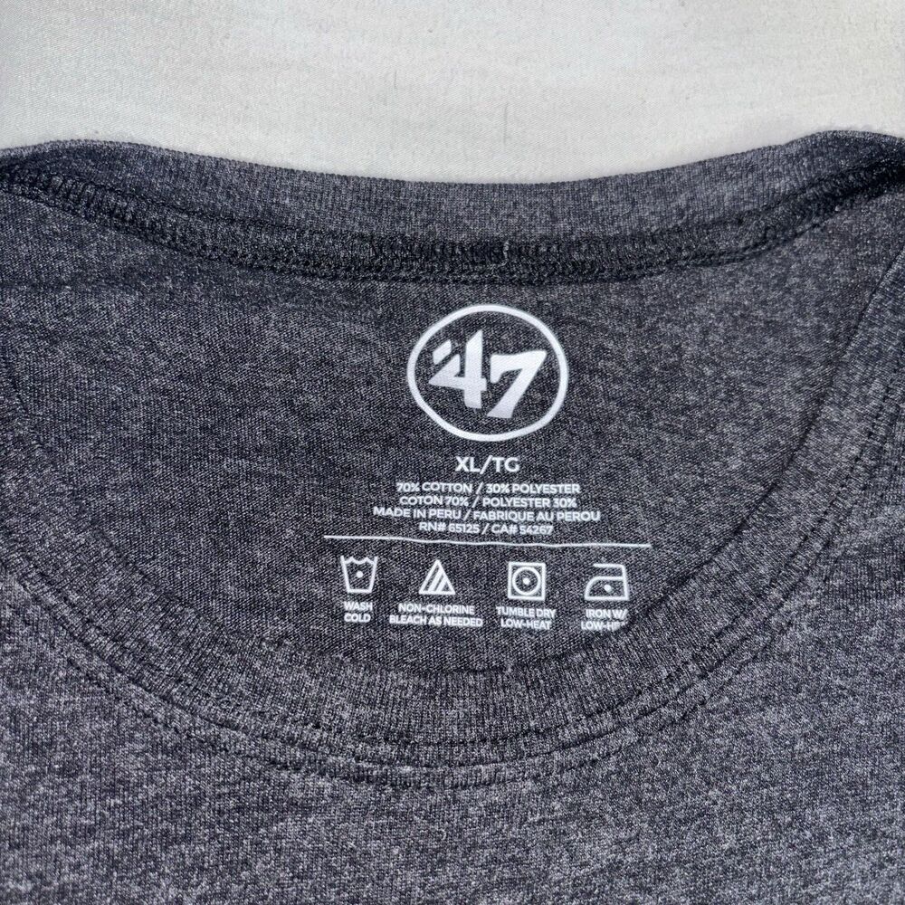 Houston Rockets ‘47 Brand HR Texas Outline Gray T-Shirt Size XL - Picture 2 of 8